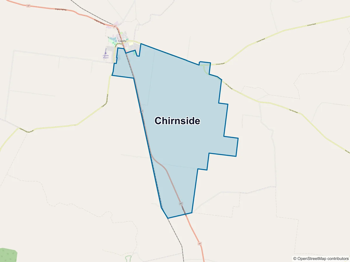 Map of Chirnside, QLD, Australia