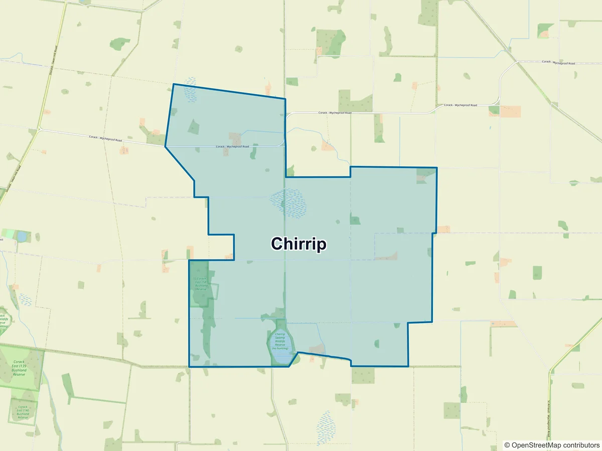 Map of Chirrip, VIC, Australia