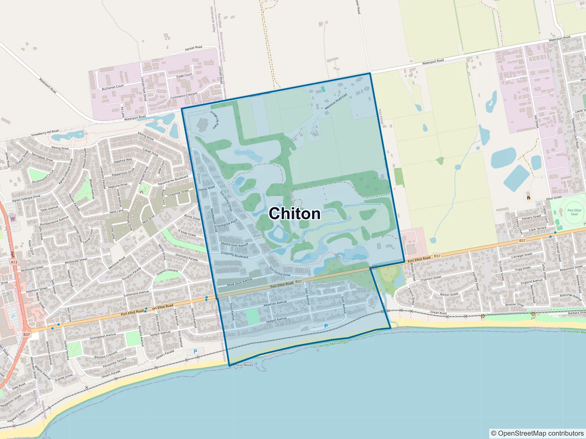 Map of Chiton, SA, Australia