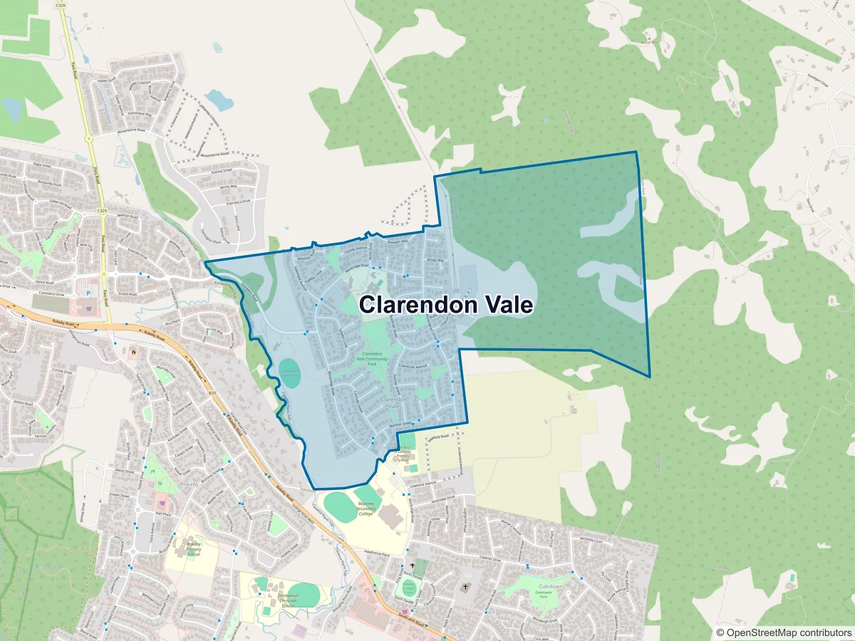 Map of Clarendon Vale, TAS, Australia
