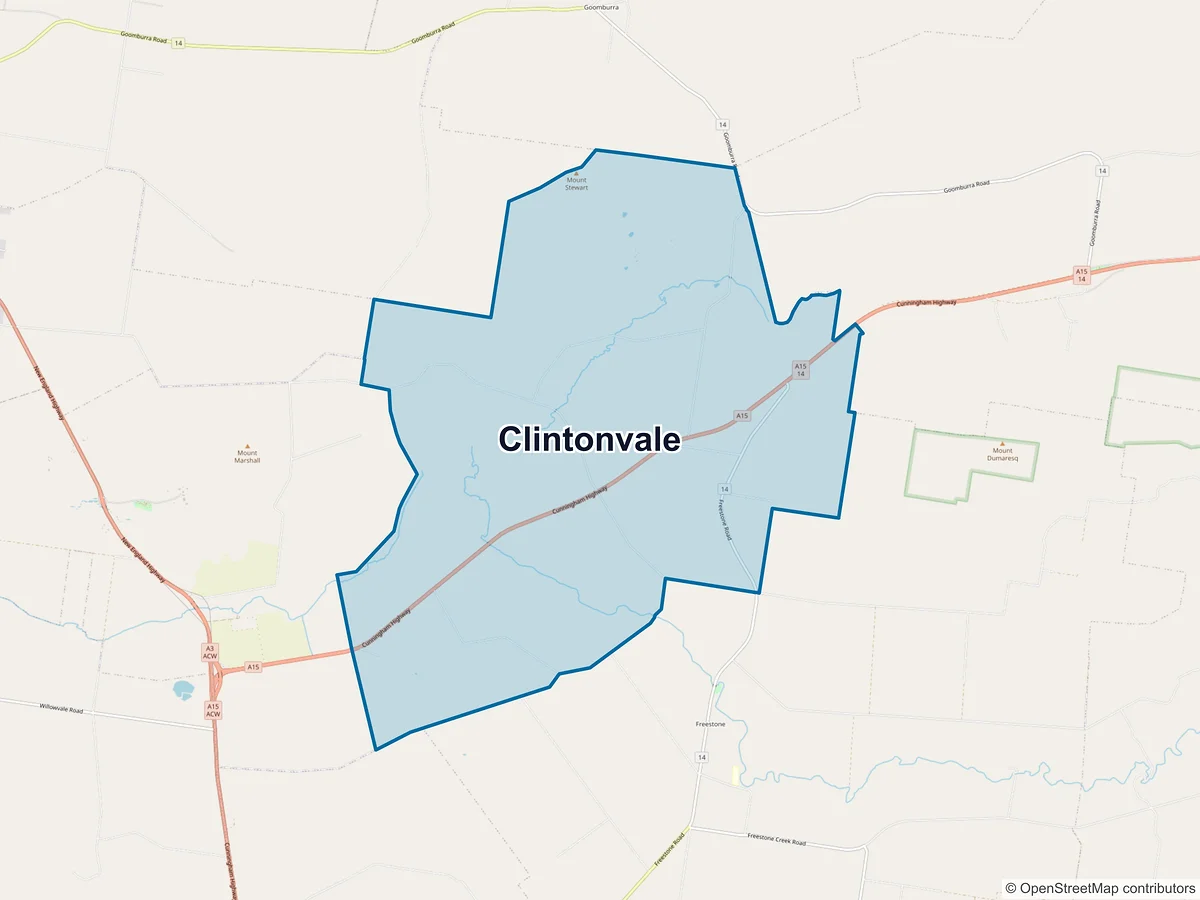 Map of Clintonvale, QLD, Australia