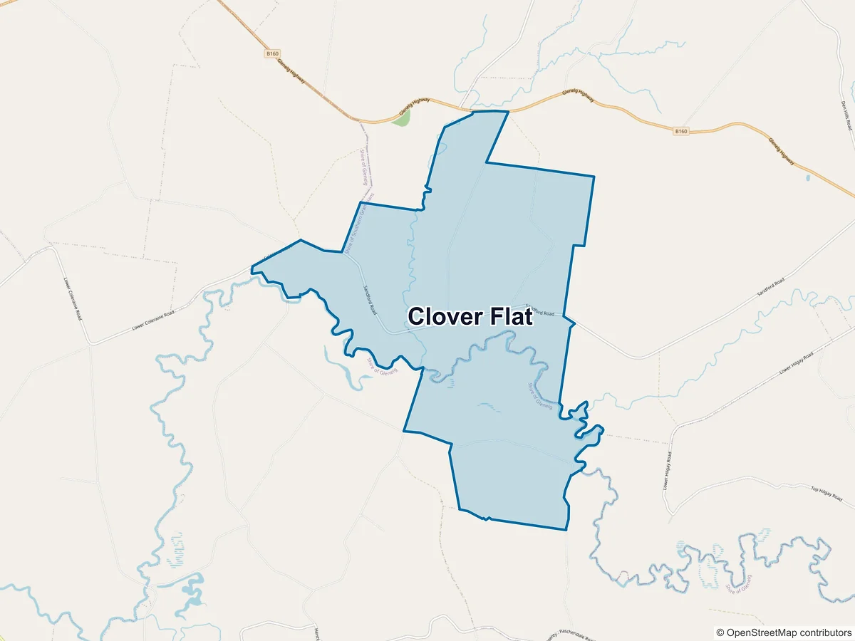 Map of Clover Flat, VIC, Australia