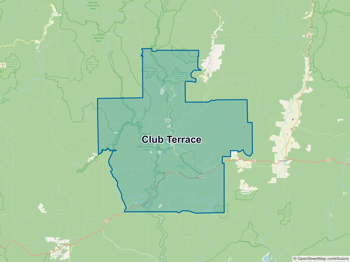 Map of Club Terrace, VIC, Australia