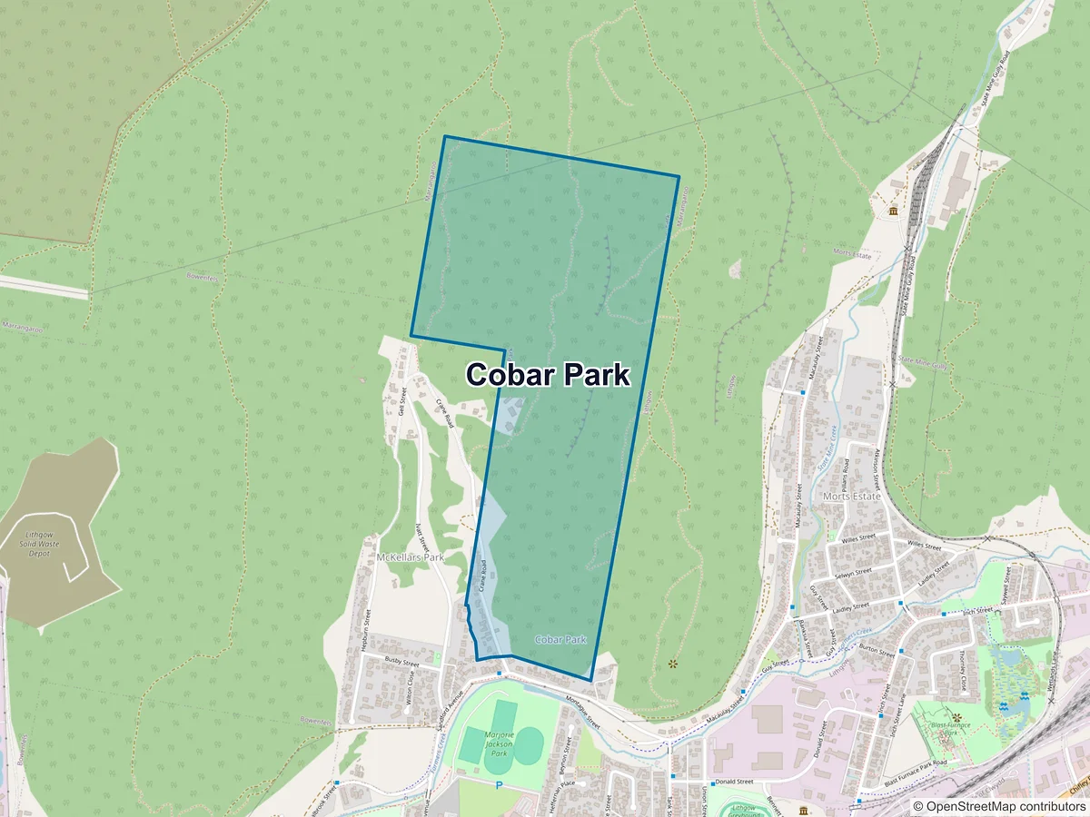 Map of Cobar Park, NSW, Australia