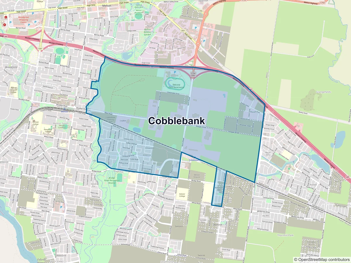 Map of Cobblebank, VIC, Australia