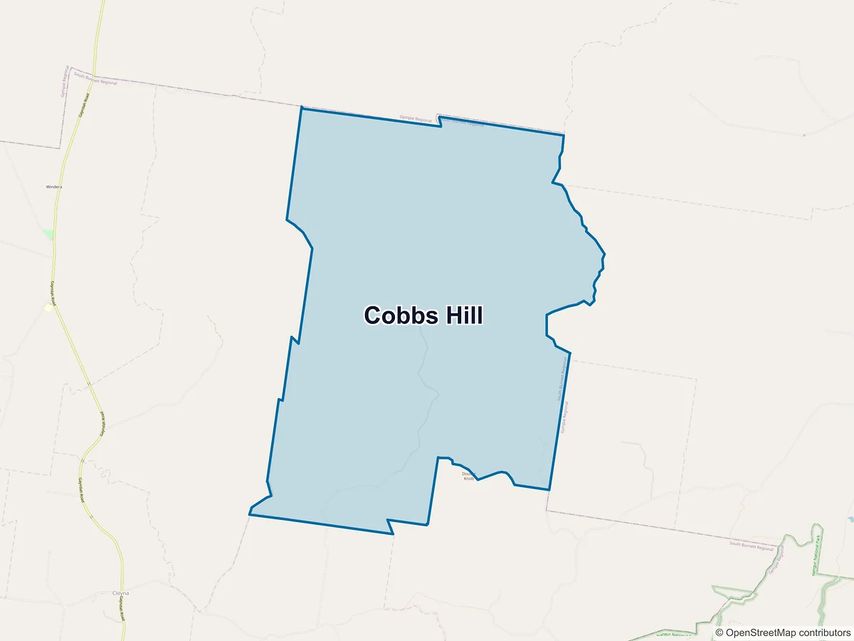 Map of Cobbs Hill, QLD, Australia