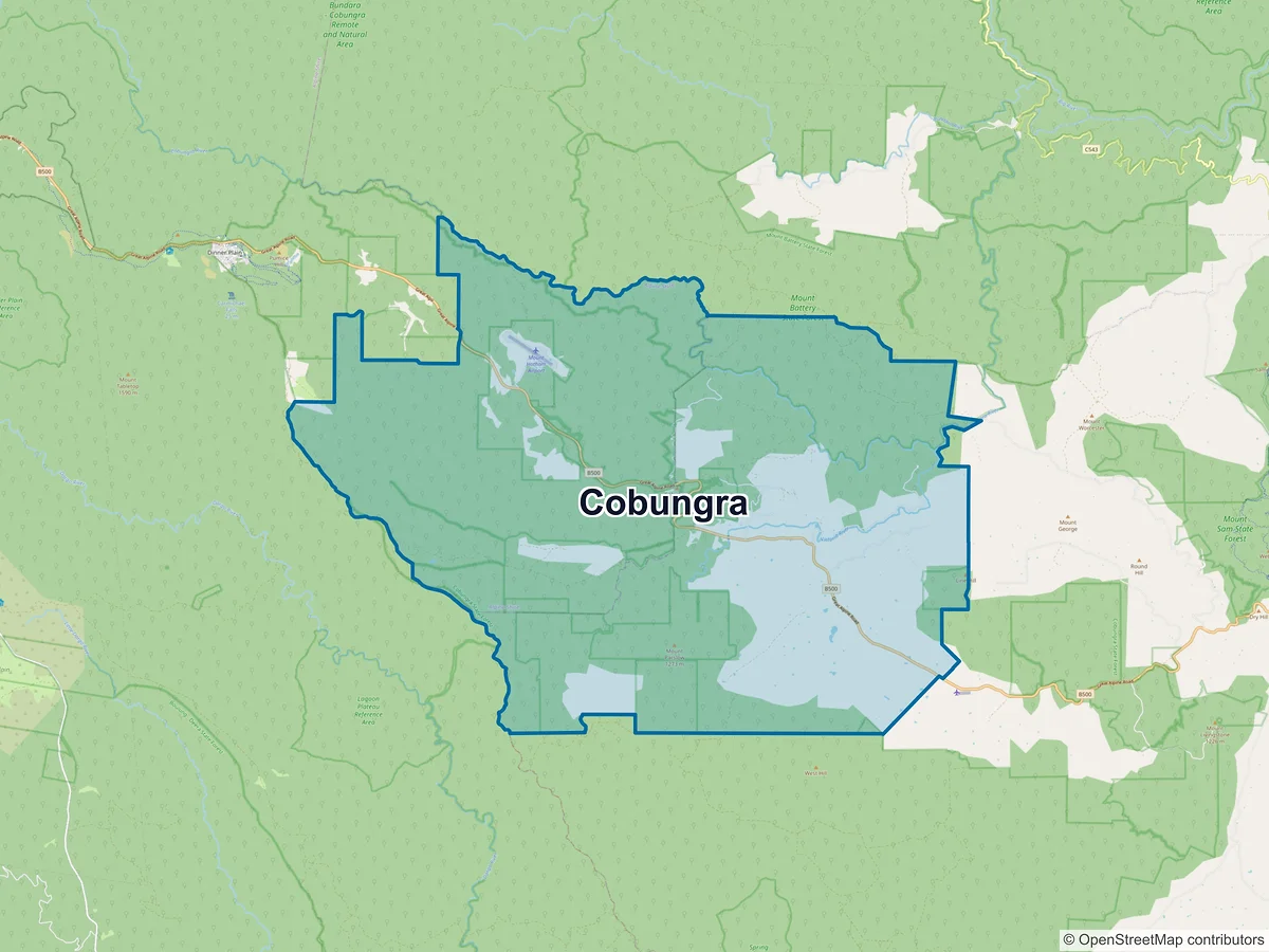 Map of Cobungra, VIC, Australia