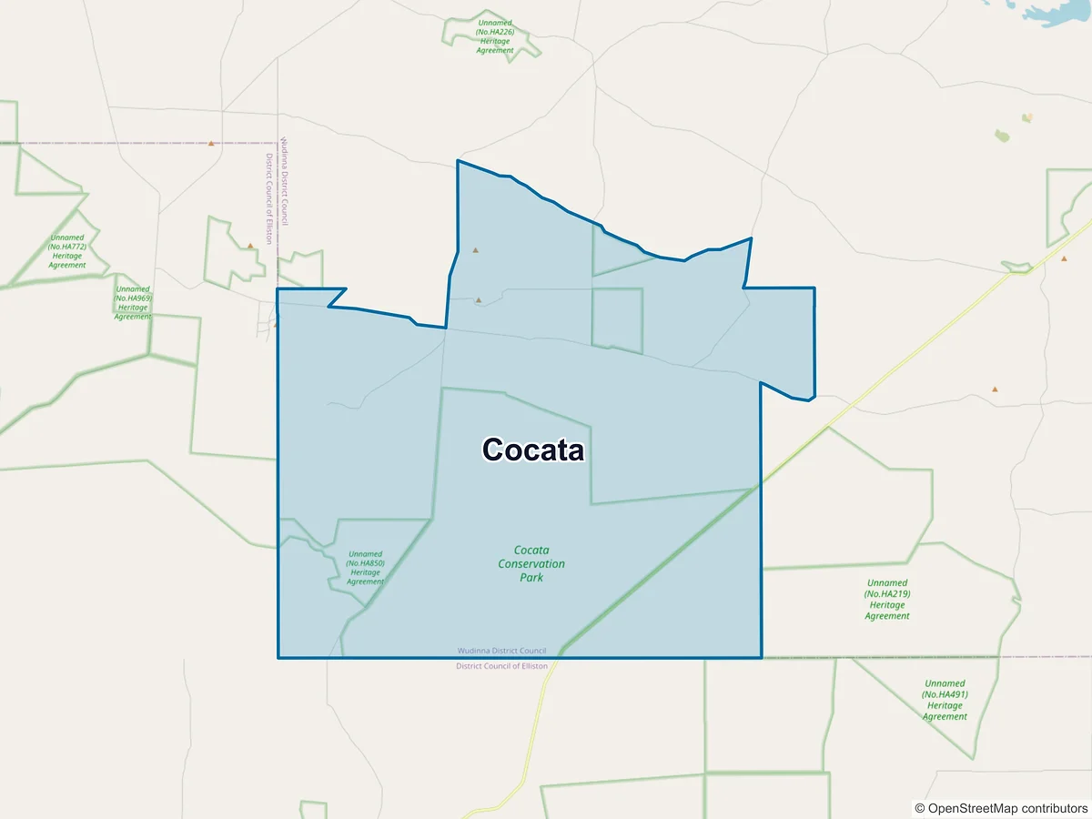 Map of Cocata, SA, Australia