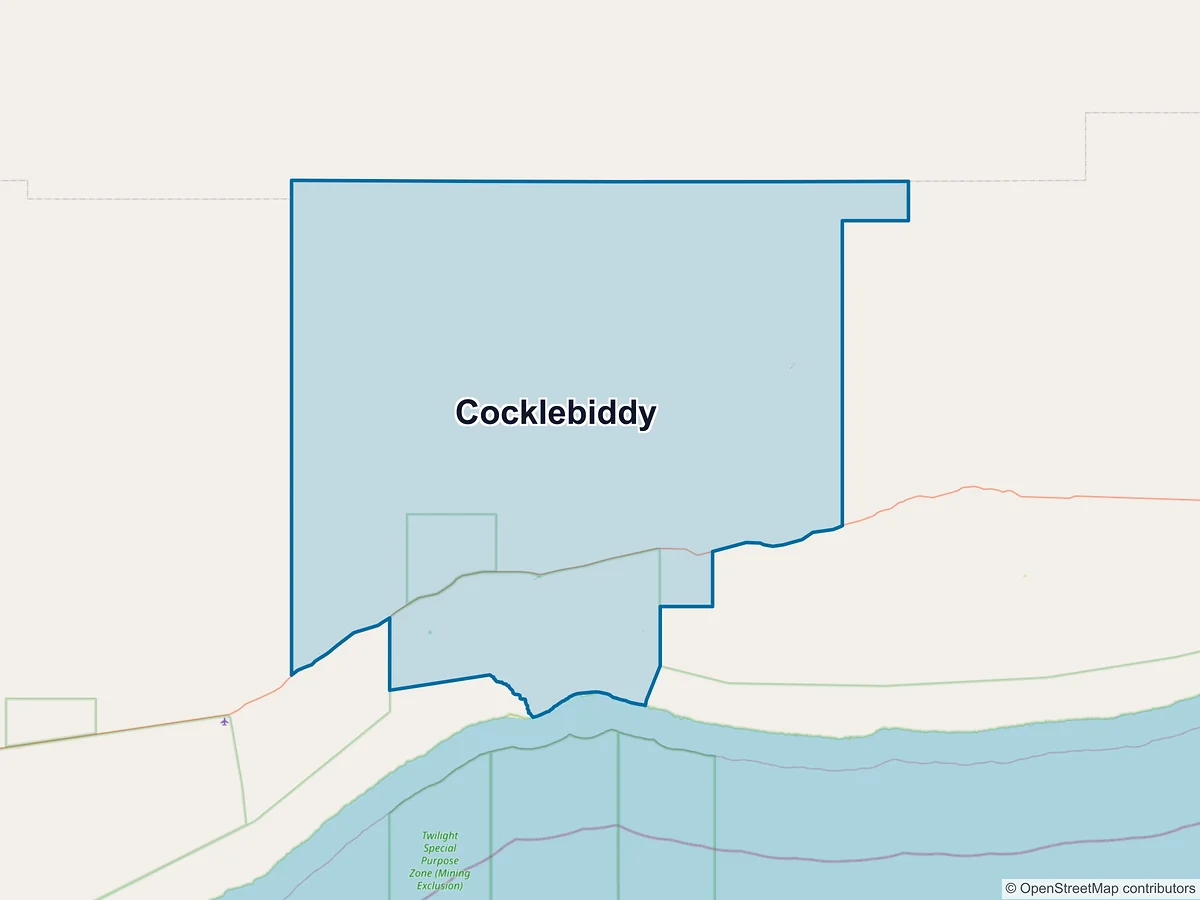 Map of Cocklebiddy, WA, Australia