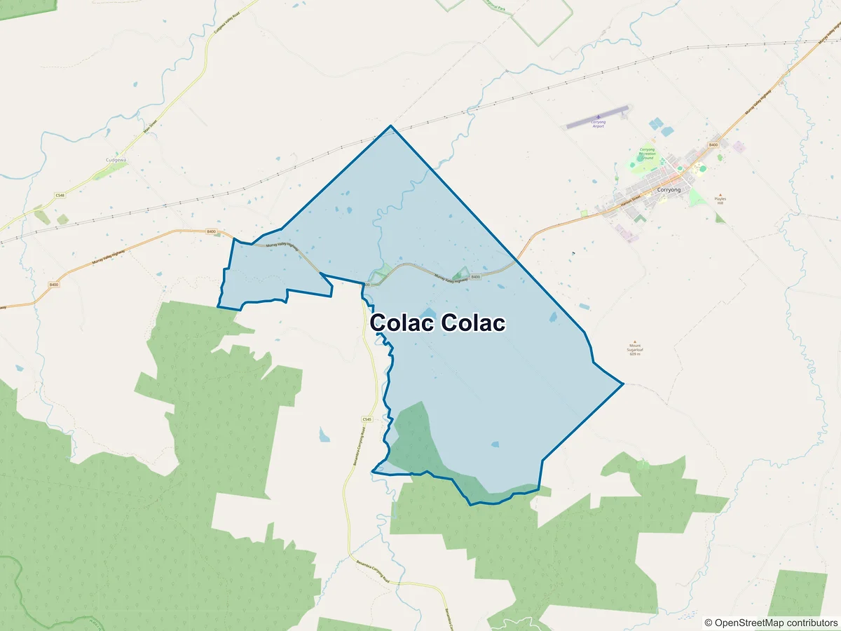 Map of Colac Colac, VIC, Australia