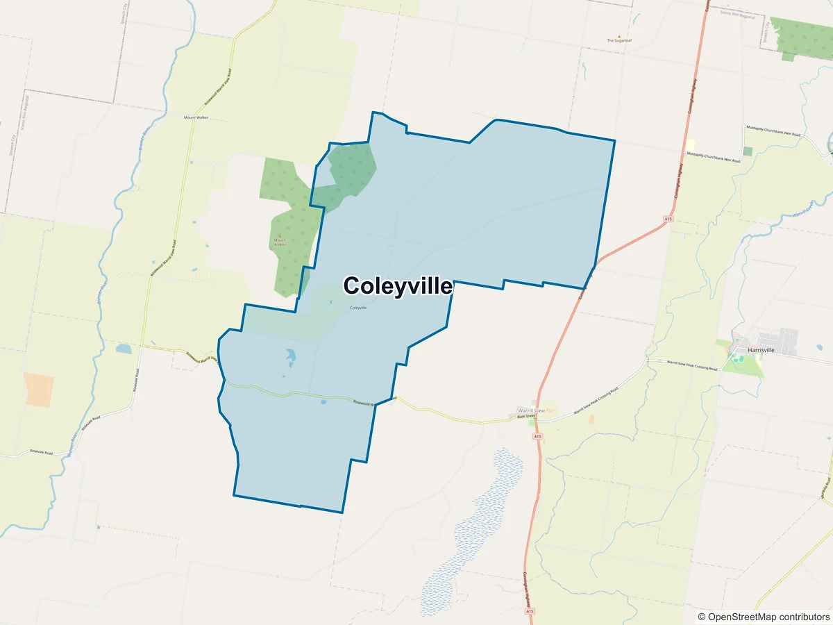 Map of Coleyville, QLD, Australia