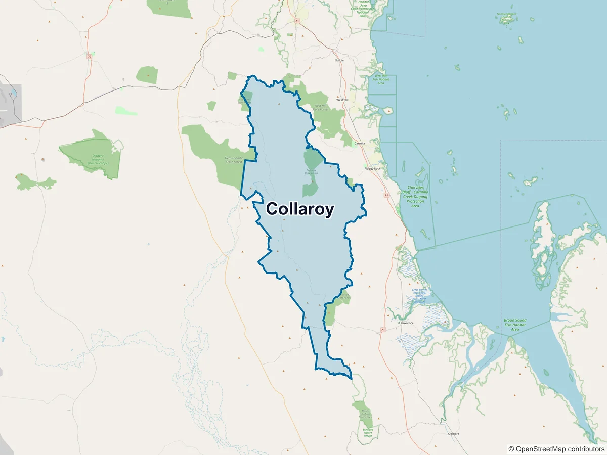Map of Collaroy, QLD, Australia