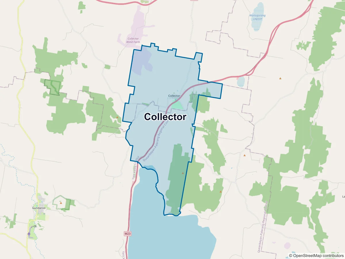 Map of Collector, NSW, Australia