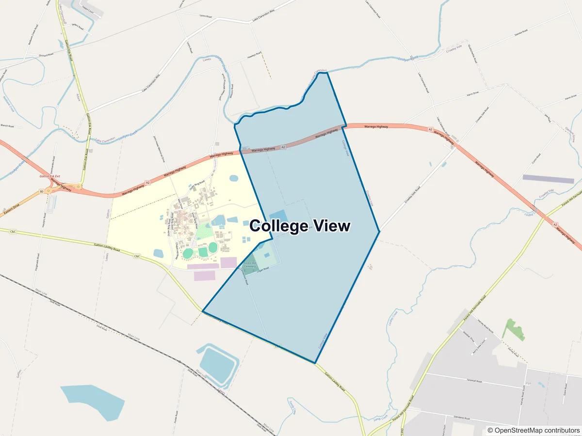 Map of College View, QLD, Australia