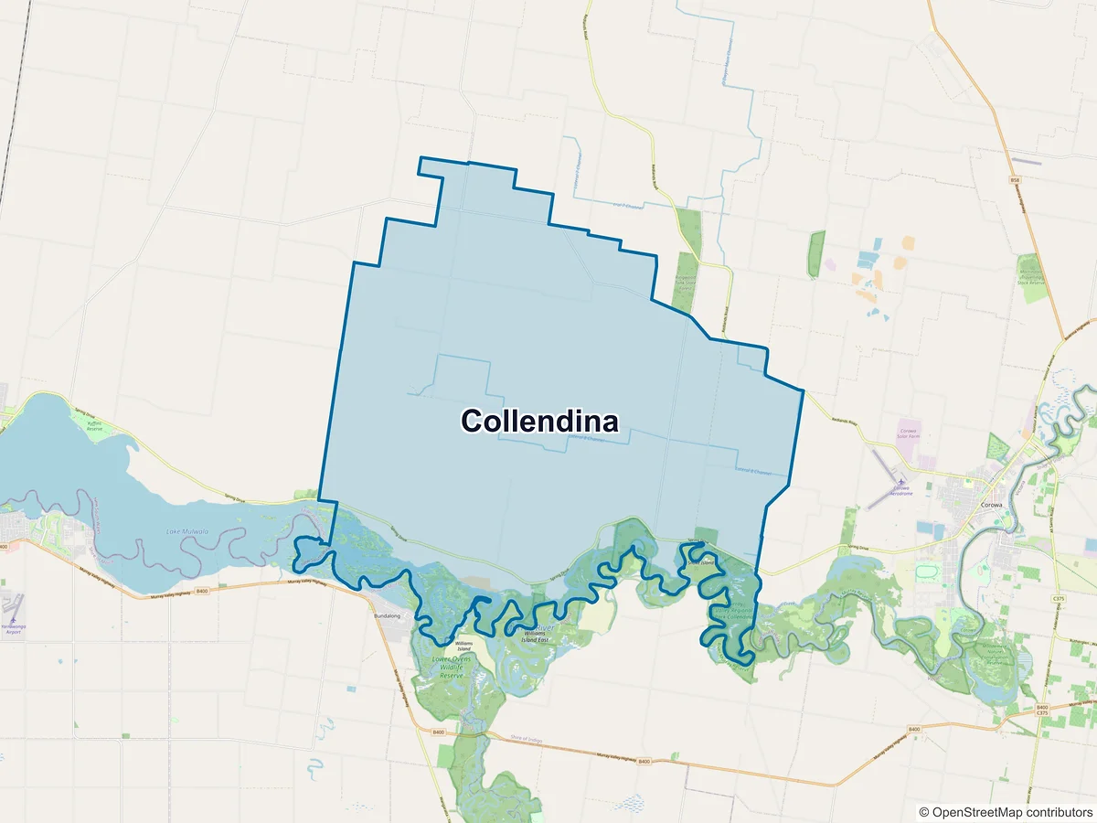 Map of Collendina, NSW, Australia