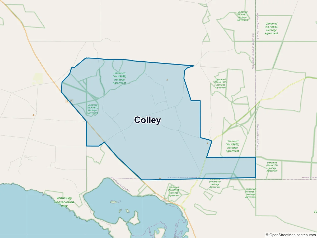 Map of Colley, SA, Australia