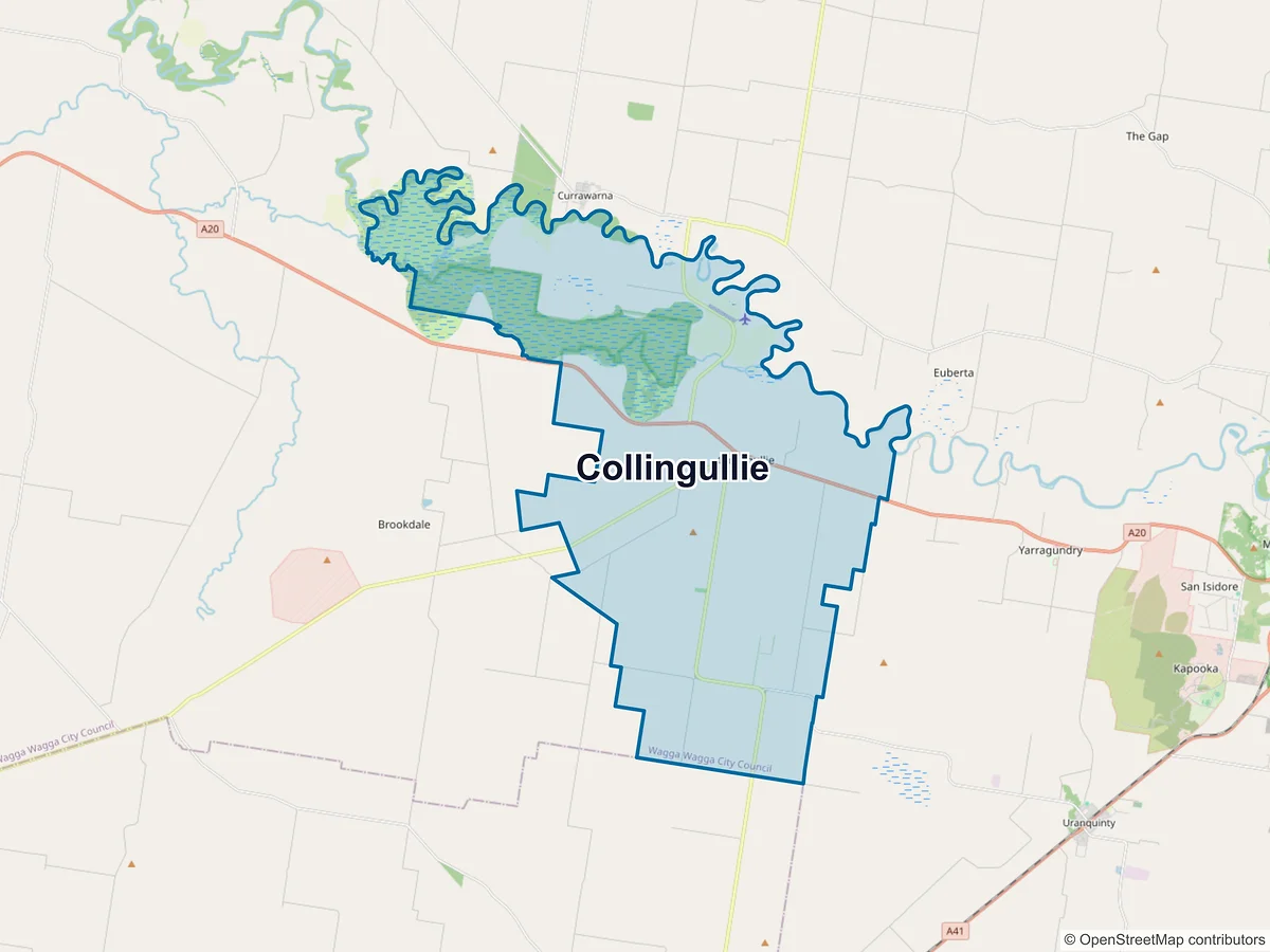 Map of Collingullie, NSW, Australia