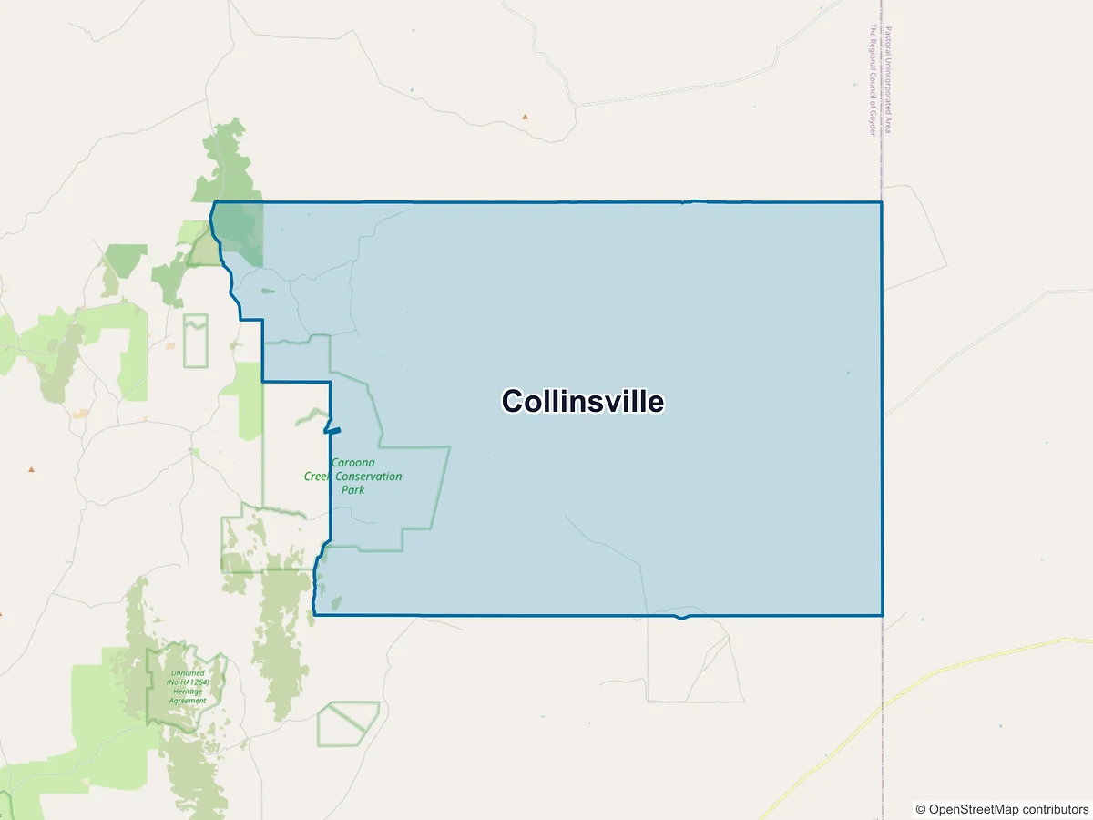 Map of Collinsville, SA, Australia