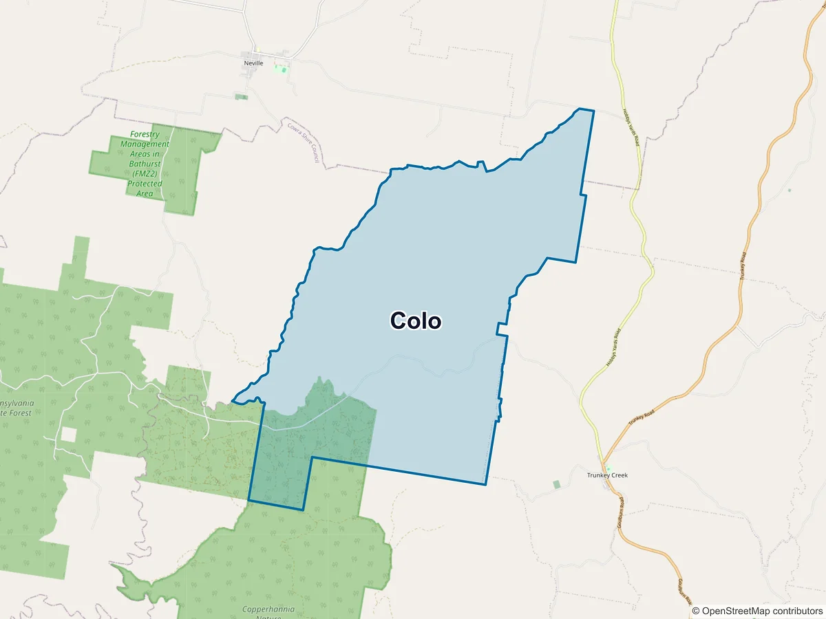 Map of Colo, NSW, Australia