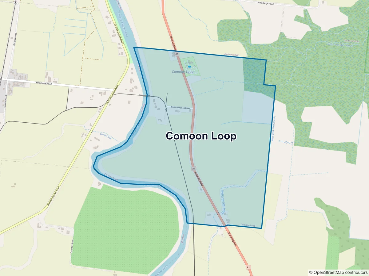 Map of Comoon Loop, QLD, Australia