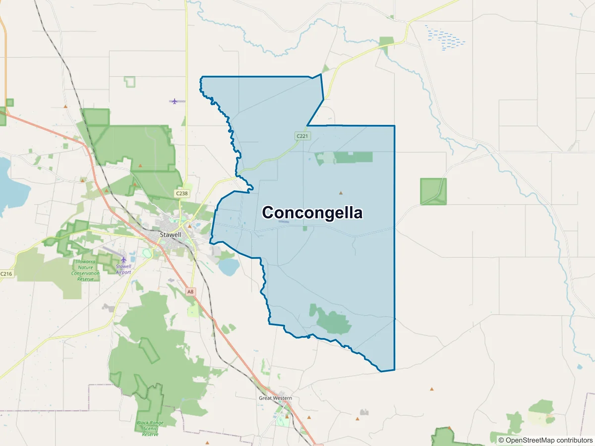 Map of Concongella, VIC, Australia