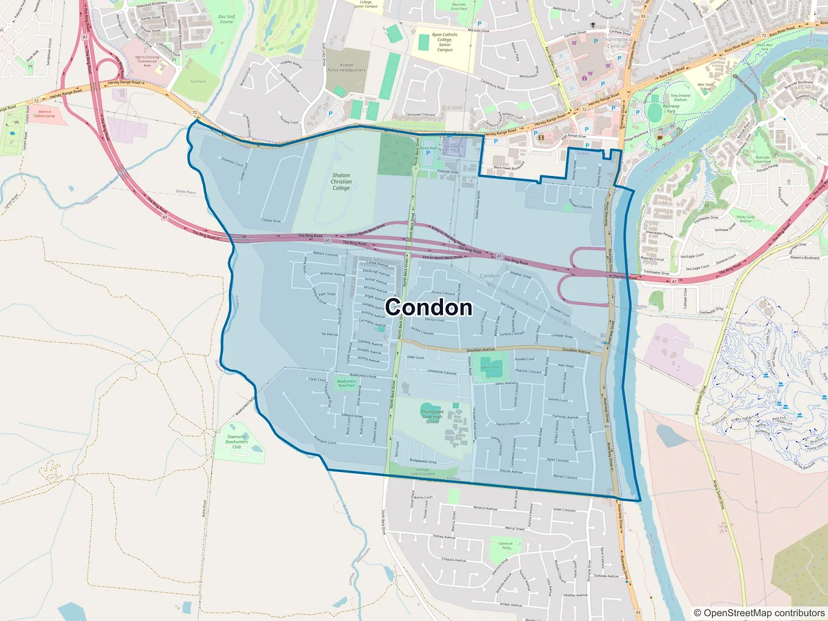 Map of Condon, QLD, Australia