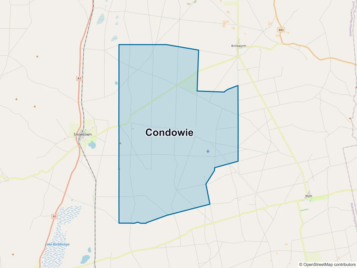 Map of Condowie, SA, Australia