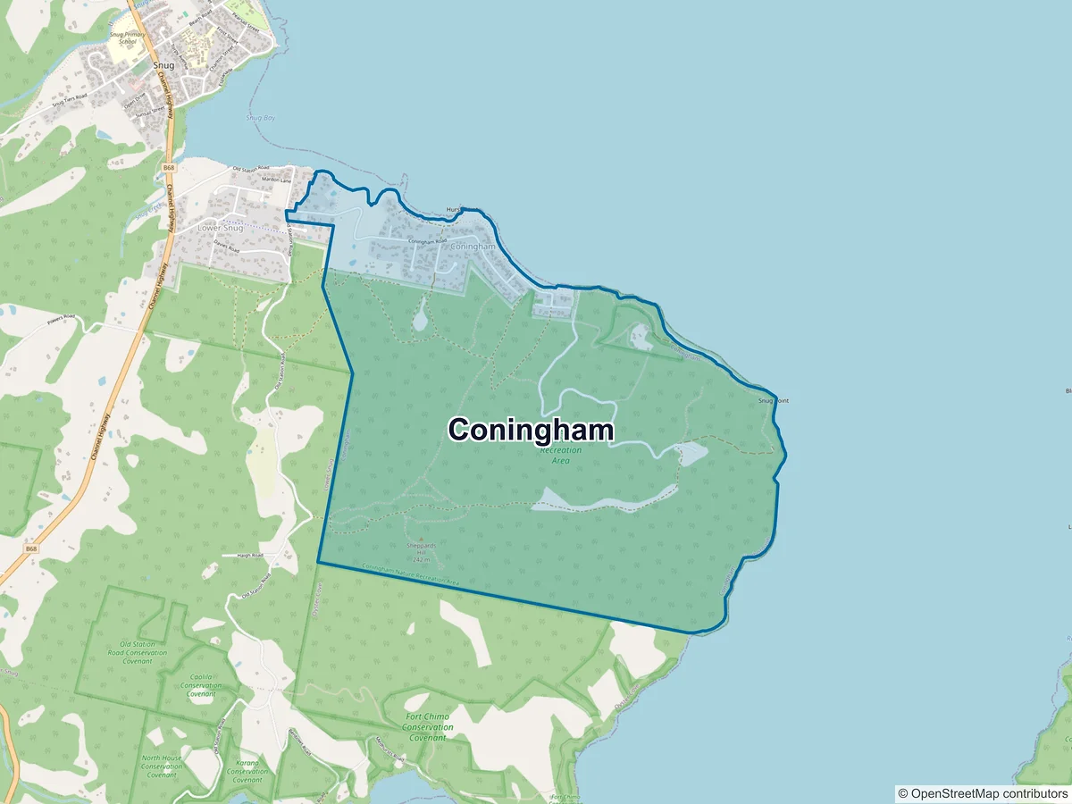 Map of Coningham, TAS, Australia
