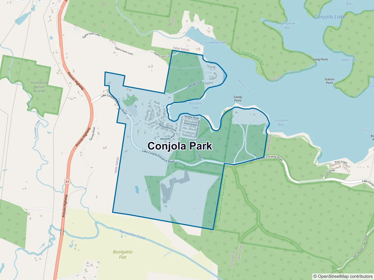 Map of Conjola Park, NSW, Australia
