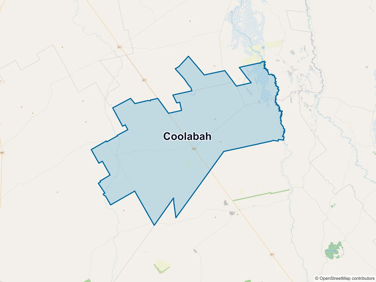 Map of Coolabah, NSW, Australia