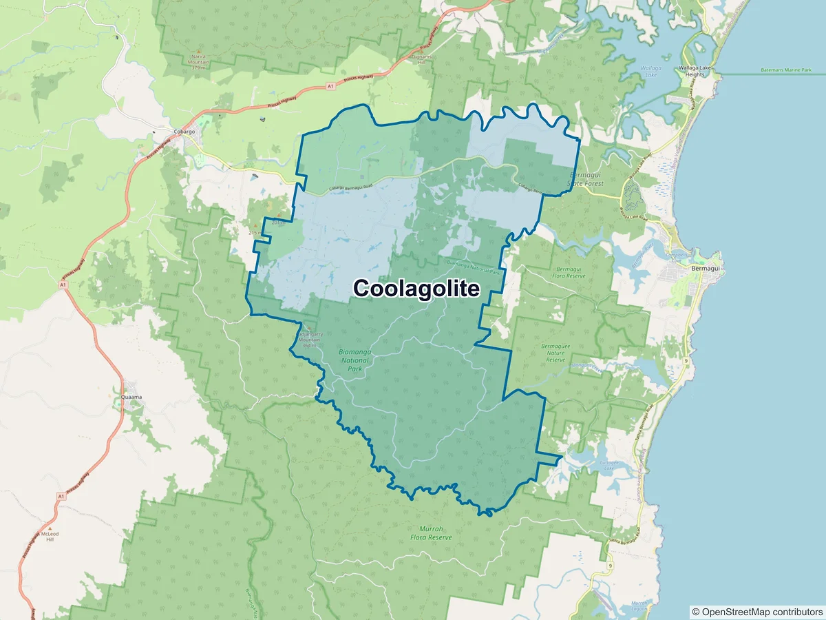 Map of Coolagolite, NSW, Australia