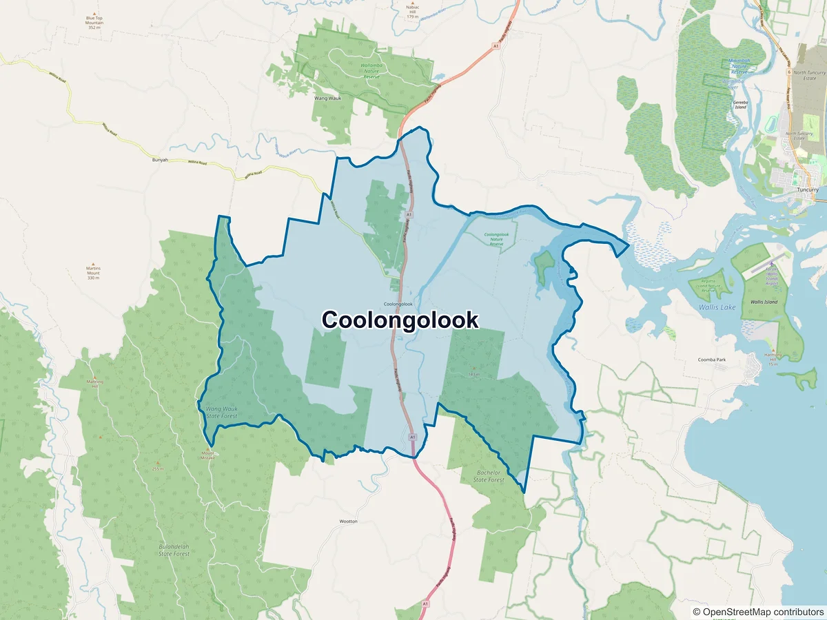 Map of Coolongolook, NSW, Australia