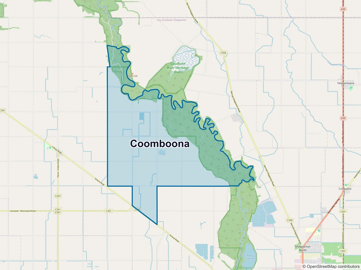 Map of Coomboona, VIC, Australia