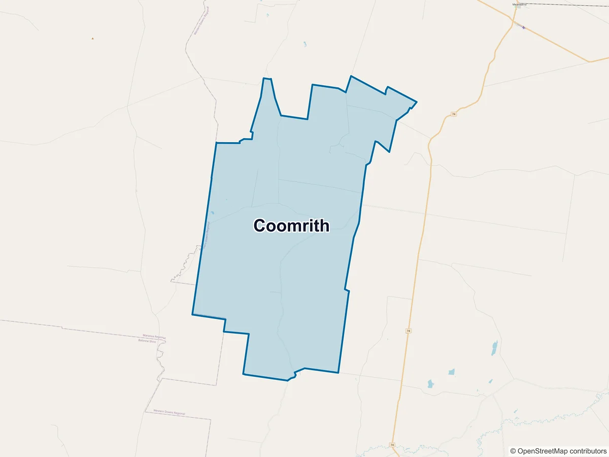 Map of Coomrith, QLD, Australia