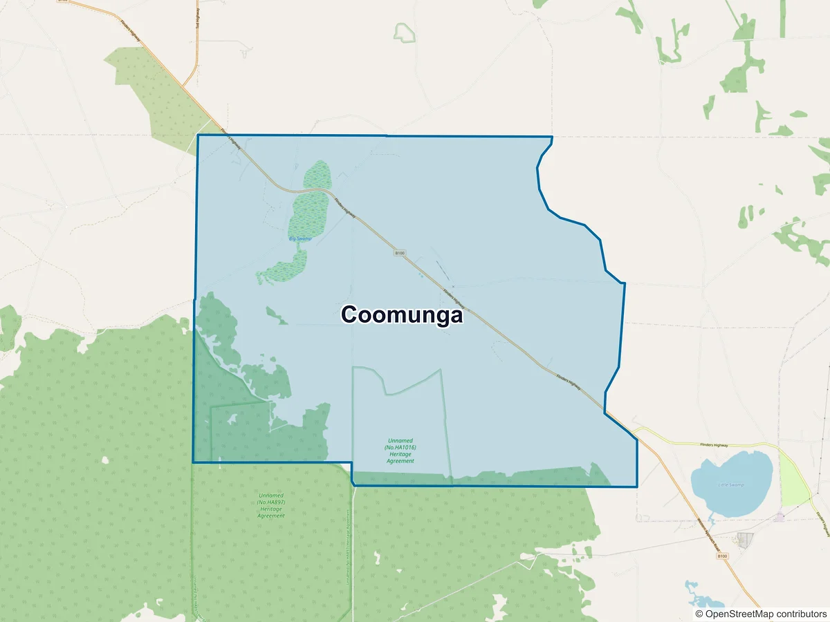 Map of Coomunga, SA, Australia
