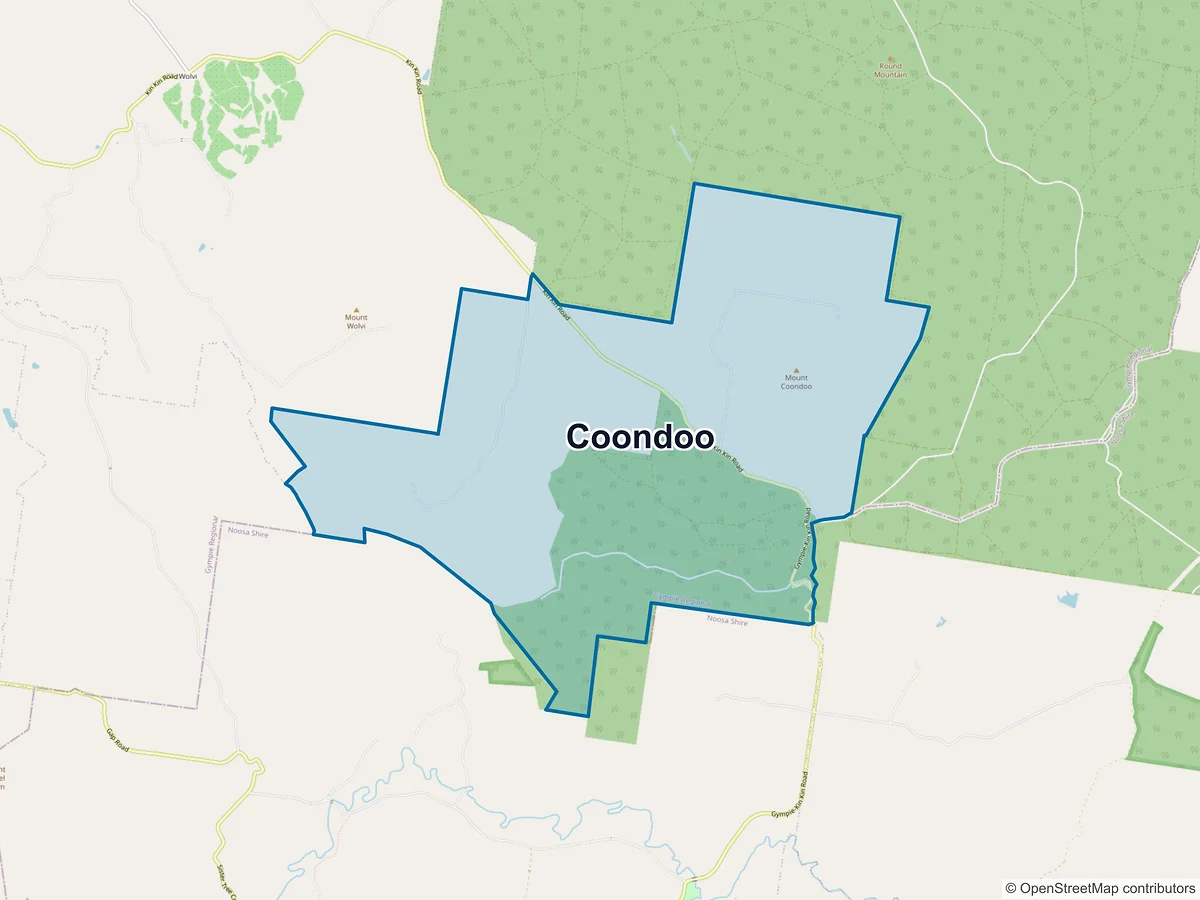 Map of Coondoo, QLD, Australia