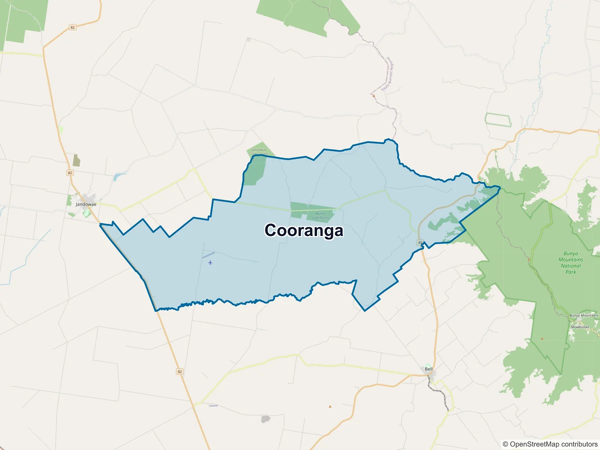 Map of Cooranga, QLD, Australia