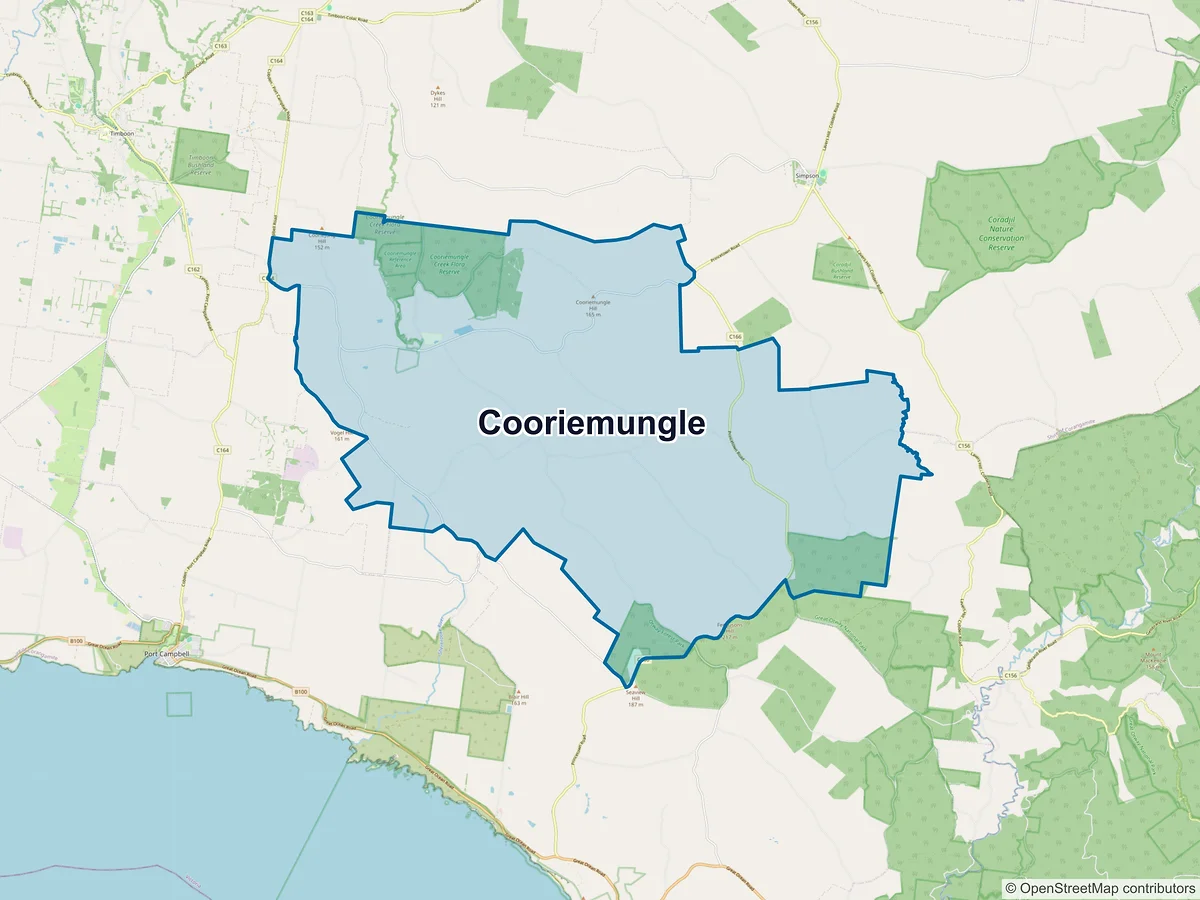 Map of Cooriemungle, VIC, Australia