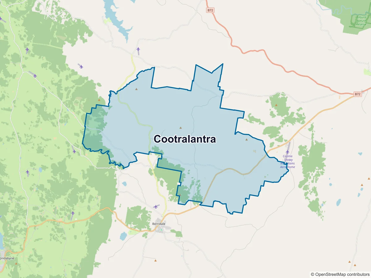 Map of Cootralantra, NSW, Australia