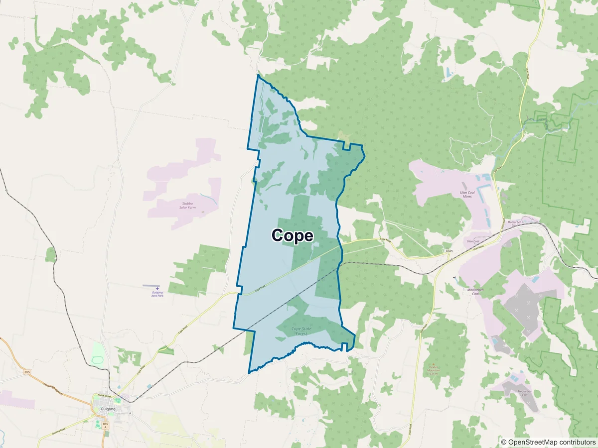 Map of Cope, NSW, Australia