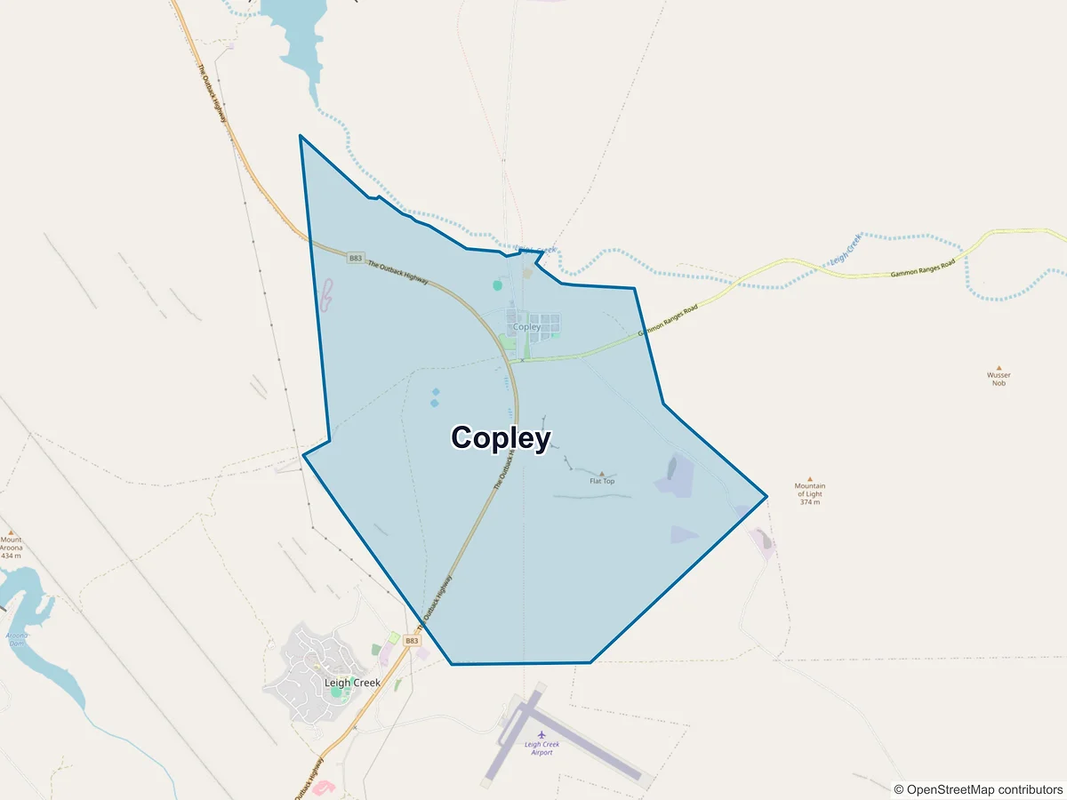 Map of Copley, SA, Australia