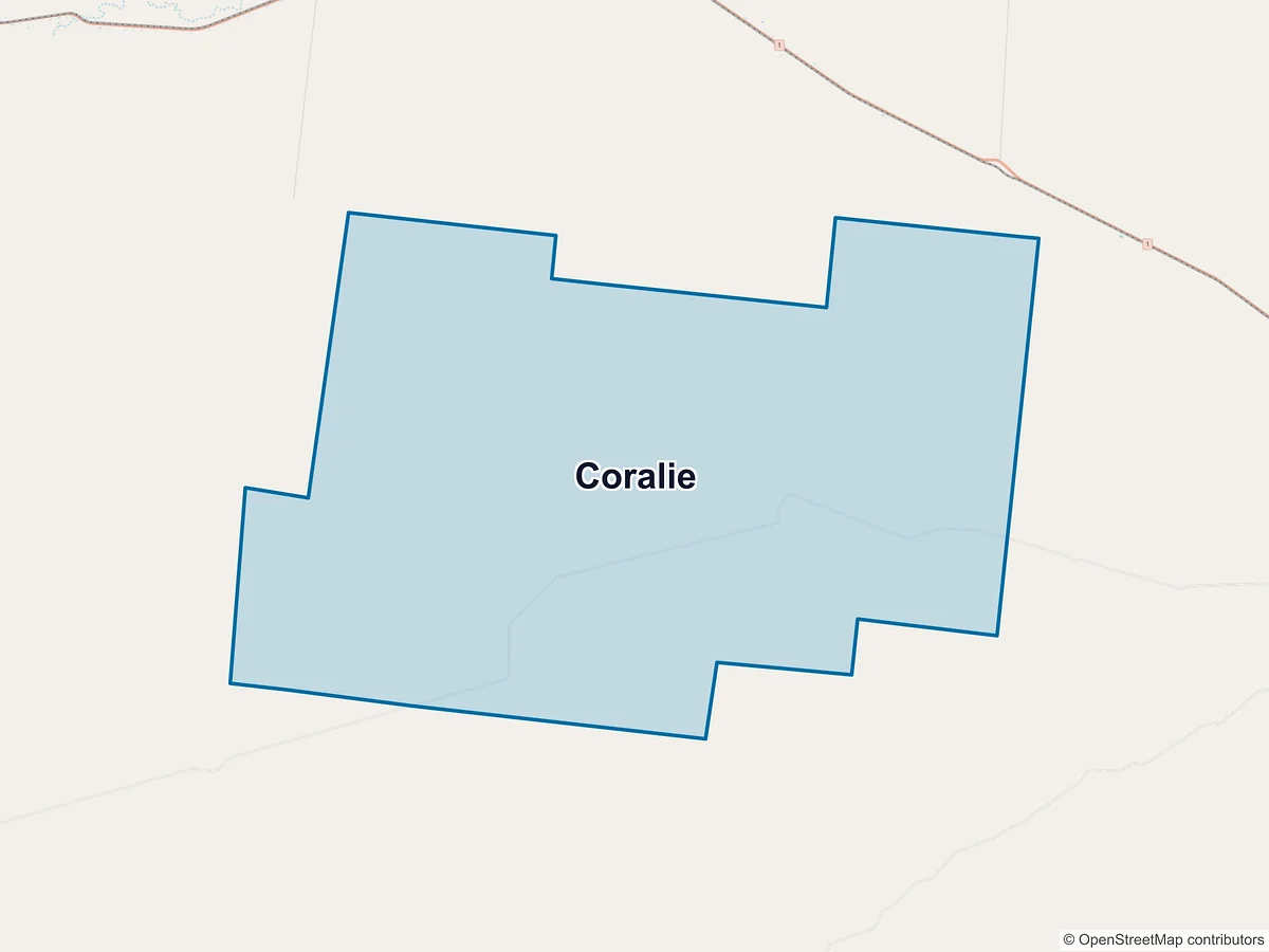 Map of Coralie, QLD, Australia