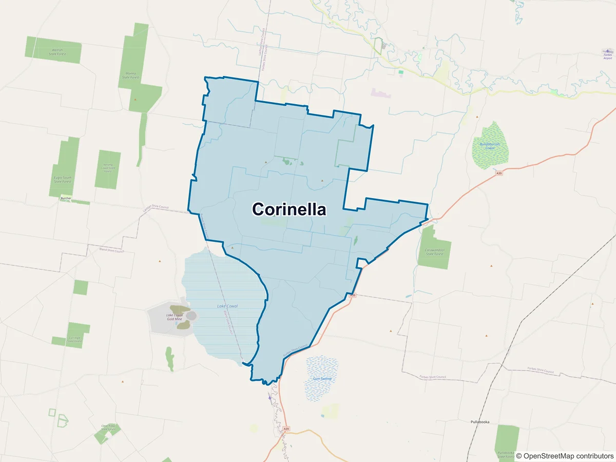 Map of Corinella, NSW, Australia