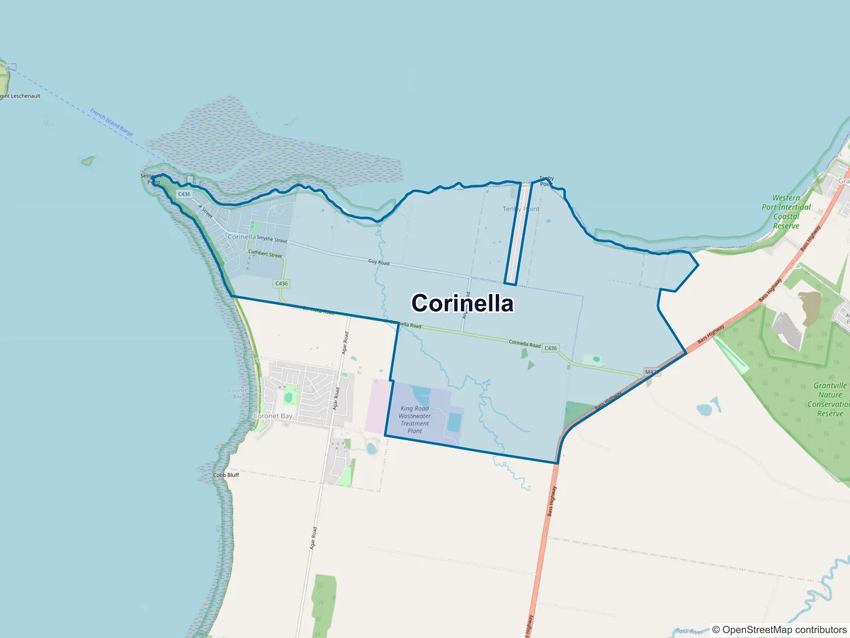 Map of Corinella, VIC, Australia