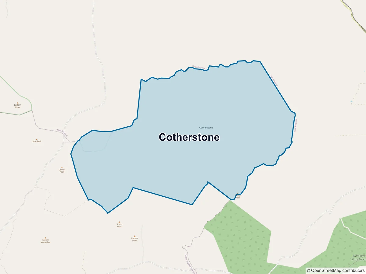 Map of Cotherstone, QLD, Australia