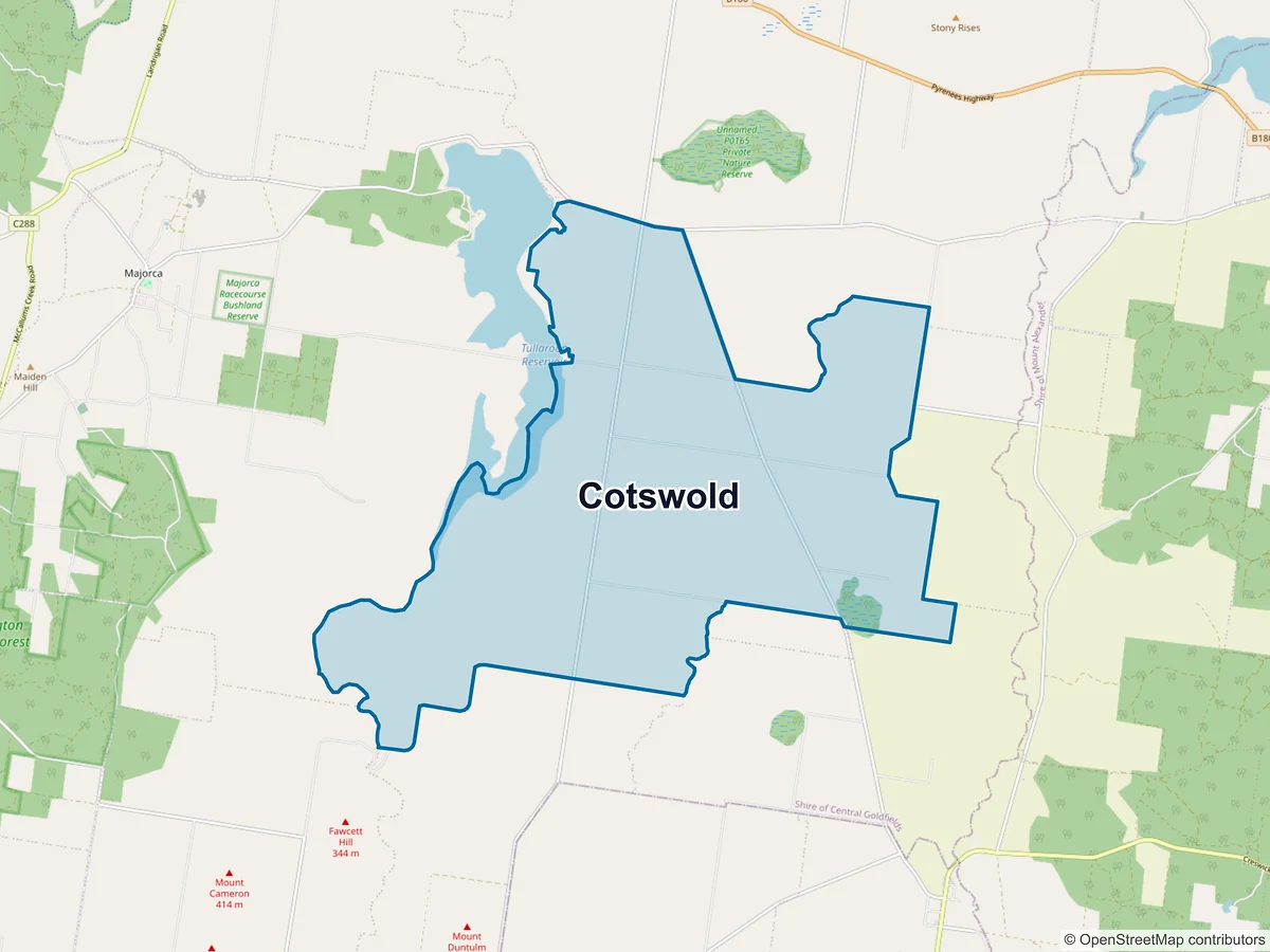 Map of Cotswold, VIC, Australia