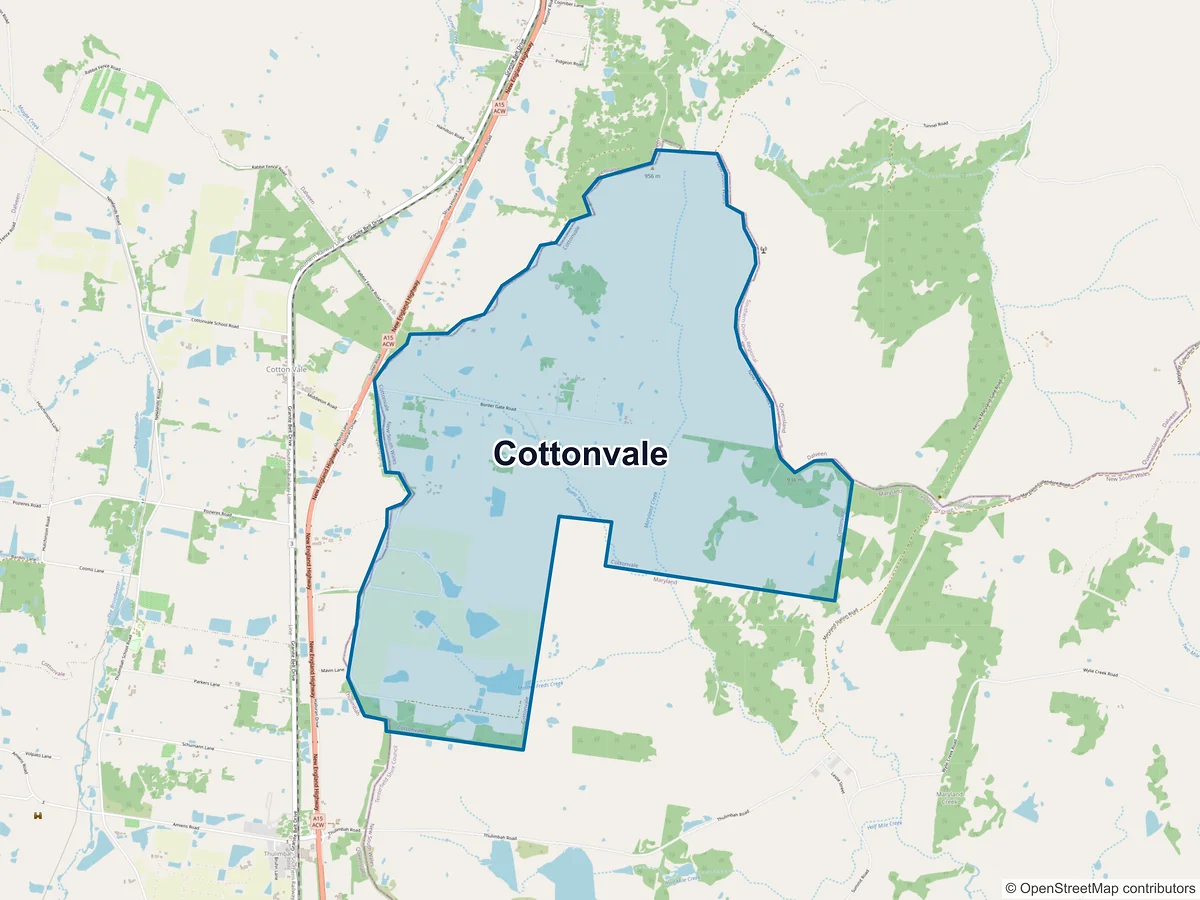 Map of Cottonvale, NSW, Australia
