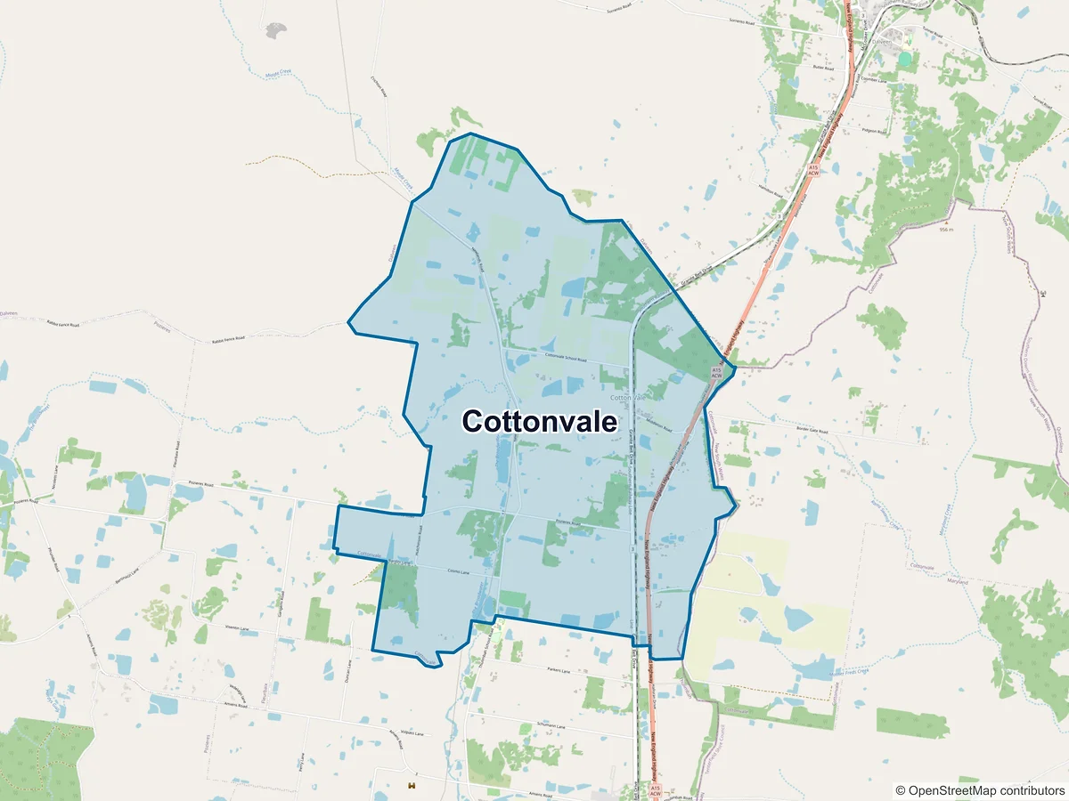 Map of Cottonvale, QLD, Australia