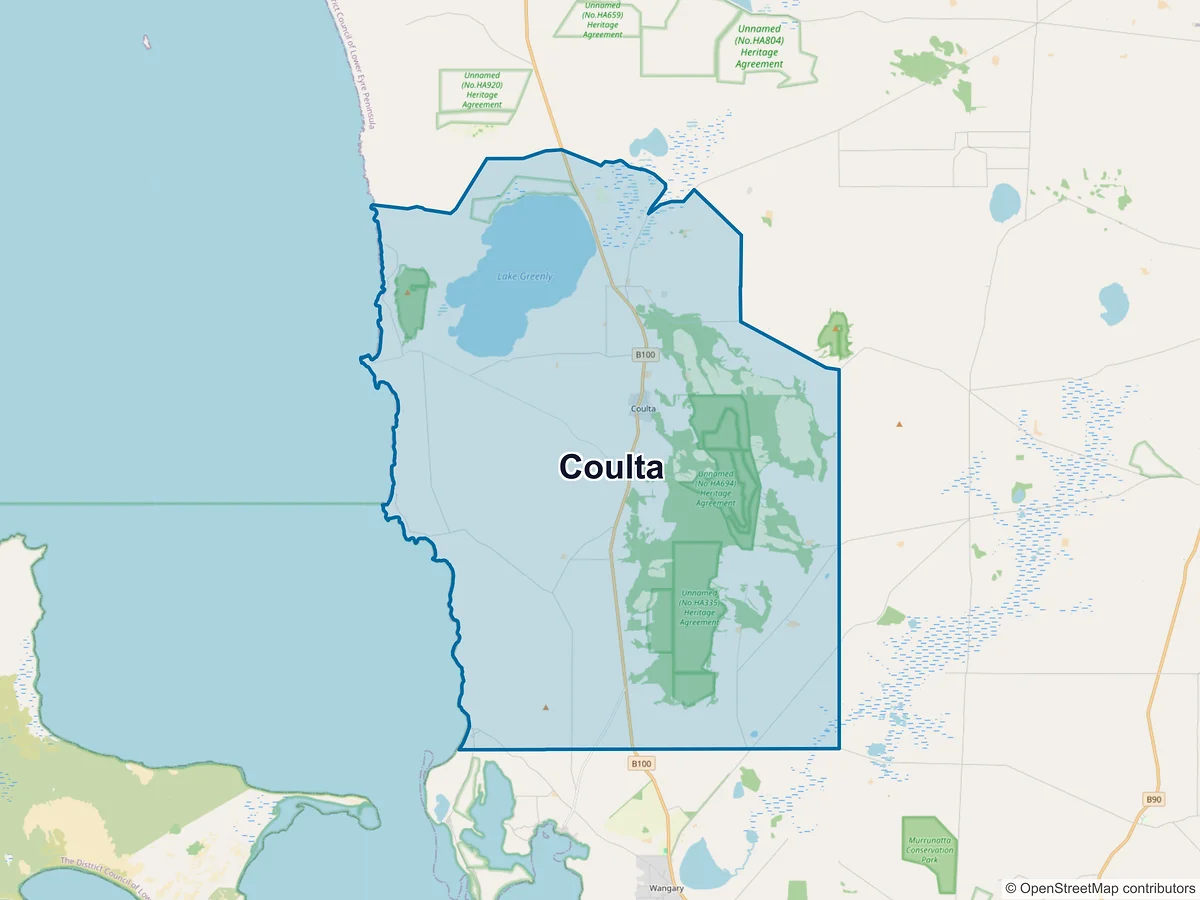 Map of Coulta, SA, Australia