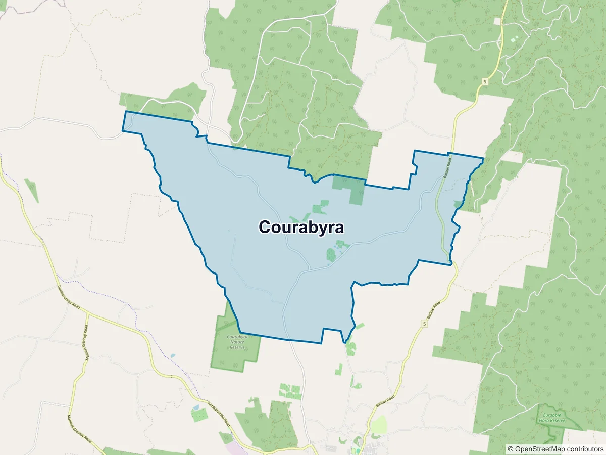 Map of Courabyra, NSW, Australia